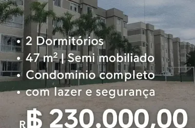 Apartamento com 2 quartos à venda na Avenida Celso Joaquim da Silva, Sertão do Maruim, São José