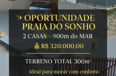 Oportunidade na praia do sonho   apenas 900m do mar  r$ 320.000,00