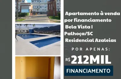 Apartamento à venda por financiamento  bela vista | palhoça/sc  valor: r$ 212.000,00