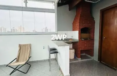 Cobertura duplex 167 m2 com elevador rudge ramos - sbc 3 dorm 1 suíte 2 vagas