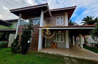 Casa em condomínio para venda em lauro de freitas, buraquinho, 4 dormitórios, 3 suítes, 4 banheiros, 2 vagas