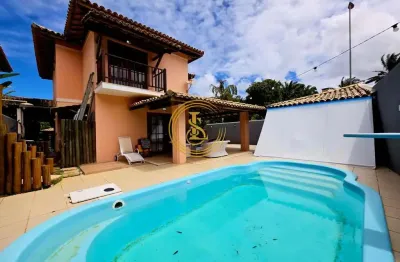 Casa em condomínio para locação em lauro de freitas, vilas do atlântico, 4 dormitórios, 2 suítes, 4 banheiros, 2 vagas