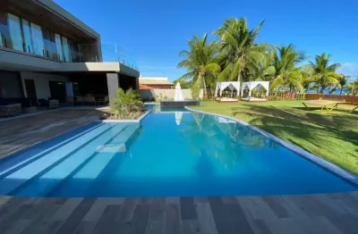 Casa de praia para temporada em camaçari, guarajuba (monte gordo), 6 dormitórios, 6 suítes, 9 banheiros, 8 vagas