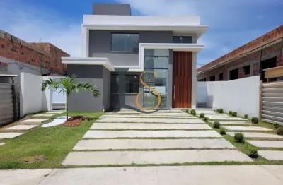 Casa para venda em camaçari, jardim limoeiro, 4 dormitórios, 4 suítes, 5 banheiros, 1 vaga