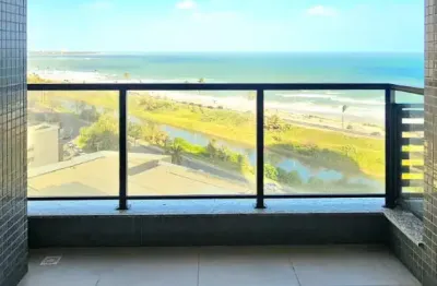 Lindo apartamento, 1 quarto e sala, com varanda, vista mar, nascente total, condomínio clube completo, segurança 24hs, jaguaribe