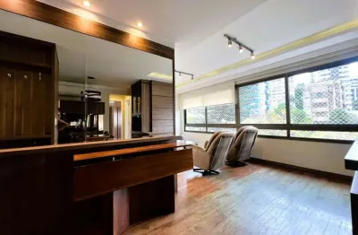 Locação: belíssimo e confortável apartamento semimobiliado 2 dormitórios + 2 vag