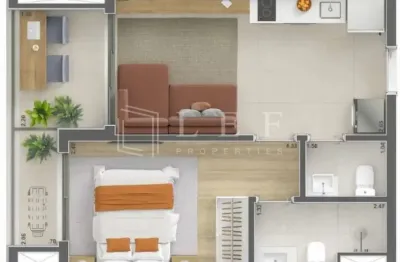 Apartamento com 1 quarto à venda na Rua Flórida, --, Cidade Monções, São Paulo