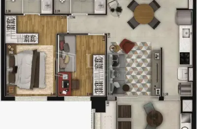 Apartamento com 2 quartos à venda na Rua Machado Bittencourt, --, Vila Clementino, São Paulo