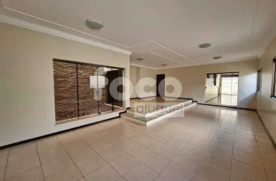 Casa para aluguel, 3 quartos, 1 suíte, 5 vagas, jardim karaíba - uberlândia/mg