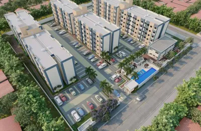 Apartamento de 2 quartos, suíte, varanda em messejana.