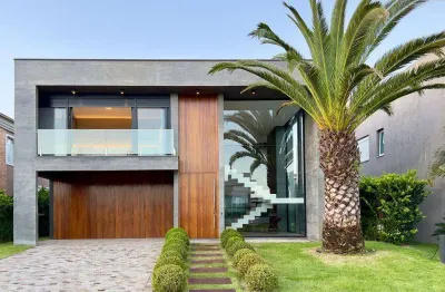 Casa em condomínio fechado com 5 quartos à venda na avenida paraguassu, 89, centro, xangri-lá, 420 m2 por r$ 6.390.000