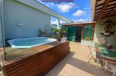 Cobertura com 2 quartos à venda na estrada do bananal, freguesia (jacarepaguá), rio de janeiro, 137 m2 por r$ 749.000
