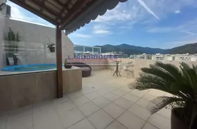 Cobertura com 2 quartos à venda na estrada dos três rios, freguesia (jacarepaguá), rio de janeiro, 146 m2 por r$ 769.000