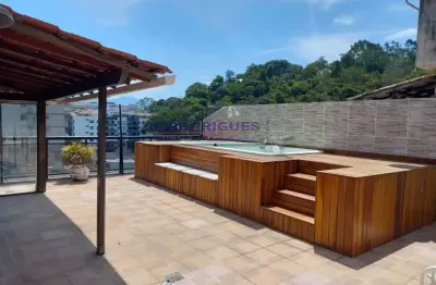 Cobertura com 3 quartos à venda na rua comandante rúbens silva, freguesia (jacarepaguá), rio de janeiro, 216 m2 por r$ 739.000
