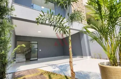 Sobrado de alto padrão com 3 suítes no residencial sevilha em goiânia