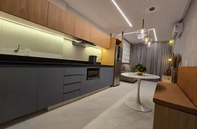 Wtc residence - flat mobiliado e decorado no word trade center residence no setor marista, andar alto