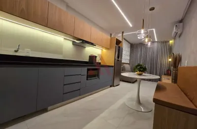 Wtc residence - flat mobiliado e decorado no word trade center residence no setor marista, andar alto