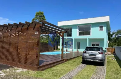 Casa em condomínio fechado com 4 quartos para alugar na rua das goiabas, vargem grande, florianópolis por r$ 11.500