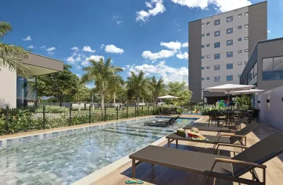 Excelente apartamento na planta e coberturas de 02 quartos com suite e lazer fantástico.