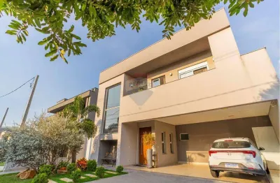 Casa à venda com 4 suítes - 260 m² condomínio glarus, swiss park, campinas/sp