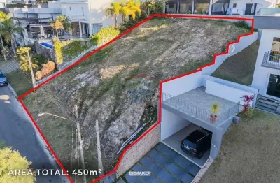 Terreno de 450 m²  no condomínio itatiba country, itatiba/sp por r$ 160.000,00