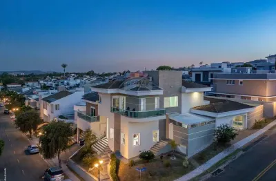 Casa com 4 suítes, espaço gourmet, estúdio, sauna e piscina no condomínio zurich dorf em valinhos/sp