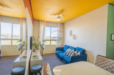 Apartamento 3 dormitórios com suíte, andar alto e vista livre no vista valley, valinhos/sp - r$ 319.000,00