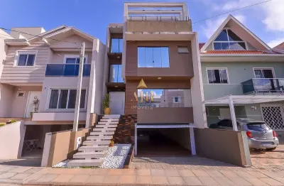Casa em condomínio fechado com 4 quartos à venda na rua primo lourenço tosin, 723, capão raso, curitiba, 240 m2 por r$ 1.700.000