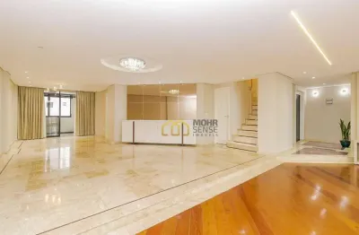 Apartamento duplex com 4 dormitórios à venda, 303 m² por r$ 2.890.000,00 - água verde - curitiba/pr