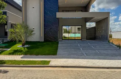 Casa plana no terras alphaville ceara, nova com piscina e nascente