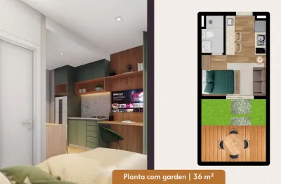 Studio garden com alto potencial de valorização │ regional boa vista