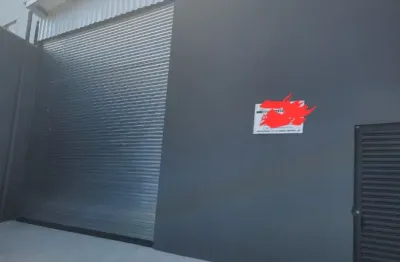 Galpão novo 300m2 no pimentas guarulhos com mezanino e portão automático