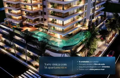 Apto  em obras 155m2 3 suítes frente mar massaguaçu caraguatatuba