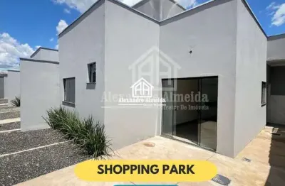 Linda casa nova no shopping park com 2/4 um suite com  jardim