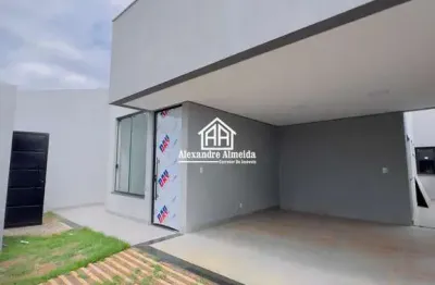 Linda casa na região sul de uberlandia com 3/4 sendo 2 suites e churrasqueira