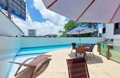 Apartamento em boa viagem 1 quarto com varandaprimeiro jardim próximo ao mar a