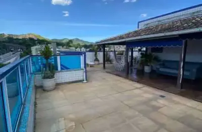 Cobertura com 4 quartos à venda na rua francisca sales, freguesia (jacarepaguá), rio de janeiro, 241 m2 por r$ 750.000