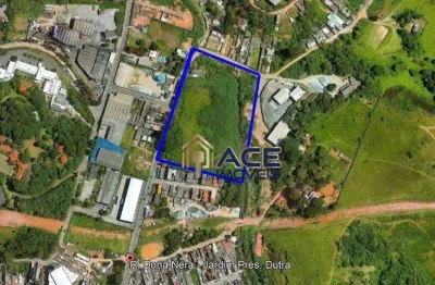 Área plana em zoneamento misto, 21500 m² à venda por r$ 18.275.000 - jardim presidente dutra - guarulhos/sp
