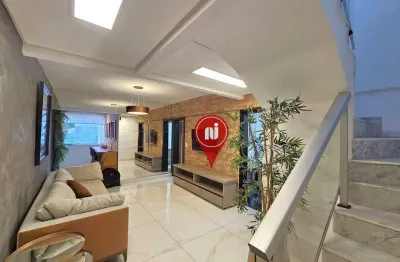 Cobertura com 3 dormitórios para alugar, 185 m² por r$ 8.698,00/mês - buritis - belo horizonte/mg