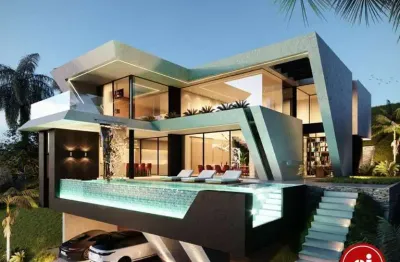 Casa com 5 dormitórios à venda, 677 m² por r$ 4.400.000,00 - jardim serrano - nova lima/mg