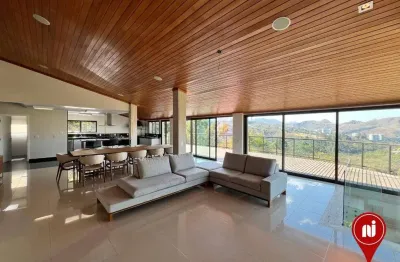 Casa com 4 dormitórios à venda, 707 m² por r$ 4.900.000,00 - vila d'el rey - nova lima/mg