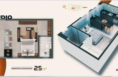 Apartamento com 1 dormitório à venda, 25 m² por r$ 319.900,00 - coração eucarístico - belo horizonte/mg