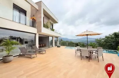 Casa com 4 dormitórios à venda, 407 m² por r$ 4.980.000 - jardim serrano - nova lima/mg