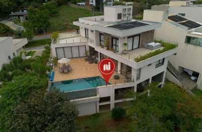 Casa com 4 dormitórios à venda, 407 m² por r$ 4.980.000,00 - jardim serrano - nova lima/mg