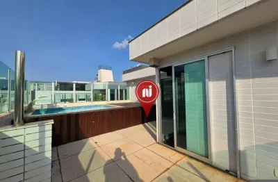 Cobertura com 4 dormitórios à venda, 255 m² por r$ 1.790.000 - buritis - belo horizonte/mg