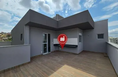 Cobertura com 3 dormitórios para alugar, 110 m² por r$ 5.430,00/mês - buritis - belo horizonte/mg