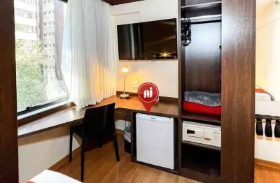 Flat com 1 dormitório à venda, 19 m² por r$ 285.000 - funcionários - belo horizonte/mg