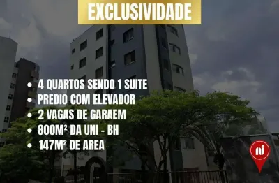 Apartamento com 4 dormitórios à venda, 147 m² por r$ 1.250.000 - buritis - belo horizonte/mg