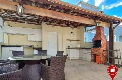 Cobertura com 4 dormitórios à venda, 170 m² por r$ 1.000.000,00 - buritis - belo horizonte/mg