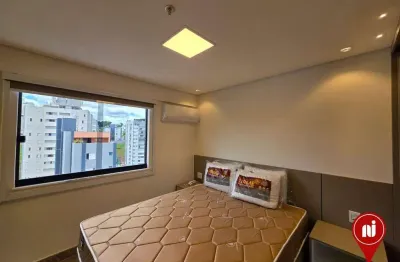 Flat com 1 dormitório para alugar, 23 m² por r$ 3.445/mês - buritis - belo horizonte/mg